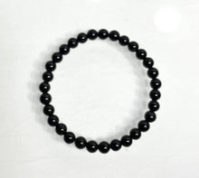 Load image into Gallery viewer, Natural Black Tourmaline 6mm 7.5” Crystal Bracelet