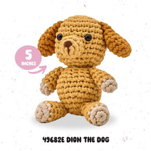 Load image into Gallery viewer, Bucilla Amigurumi Crochet Kit - Dion the Dog