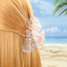 Load image into Gallery viewer, Monstera Deliciosa Leaf Hair Clip with Rhinestones: Green