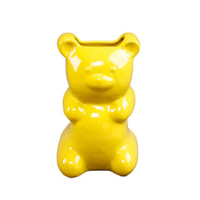 Load image into Gallery viewer, 6.75"H Ceramic Gummy Bear Vase 4.25*3.25*6.75: Yellow