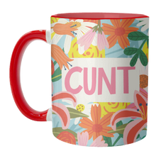 Load image into Gallery viewer, Mugs 'Funny Humour Cunt Design': Mug Colour Inner & Handle 11oz - Orange