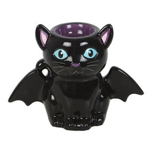 Load image into Gallery viewer, Cute and Creepy Gothic Bat Cat Oil Burner and Wax Warmer