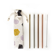 Load image into Gallery viewer, Reusable Straw - 6 pc Set: Nip Slip Pastel