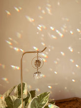 Load image into Gallery viewer, Plant Stake | Suncatcher + Monstera | Houseplant Accessory