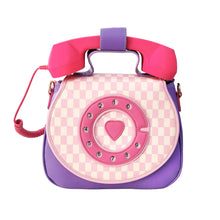 Load image into Gallery viewer, Ring Ring Phone Convertible Handbag - Pastel Checkerboard