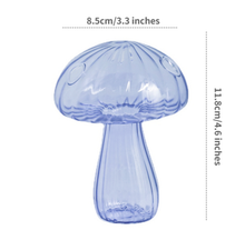 Load image into Gallery viewer, Mini Glass Mushroom Bud Vase: Purple