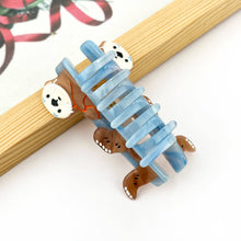 Load image into Gallery viewer, Cute Otter Hair Clip, Animal Claw Clip: A