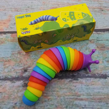 Load image into Gallery viewer, Rainbow Sensory Fidget StressRelief Slug Toy