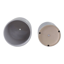 Load image into Gallery viewer, Plant Pot Set of 2 - Silver Ceramic Disco Mirror, 6/7 in.