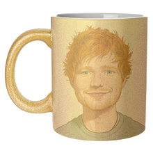 Load image into Gallery viewer, Mugs 'Ed Portrait' by David Bond: Mug Colour Inner & Handle 11oz - Orange