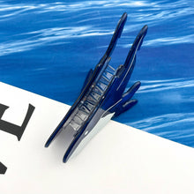 Load image into Gallery viewer, Deep Blue Dolphin Hair Claw Clip, Ocean-Inspired Accessory
