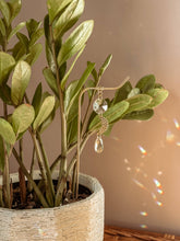 Load image into Gallery viewer, Plant Stake | Suncatcher + Moon Charm | Houseplant Accessory