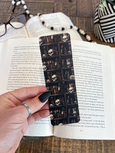 Load image into Gallery viewer, Dark Library Bookmark Set - Skull Bookshelf, Moon Witch: Soft Touch Matte / Skull Bookshelf