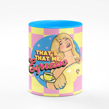 Load image into Gallery viewer, That's That Me Espresso Sabrina Carpenter Blue Mug