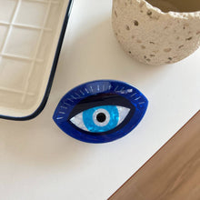 Load image into Gallery viewer, Hamsa Hand & Heart Evil Eye Design Hair Clip: Eye