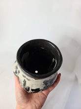 Load image into Gallery viewer, Concrete Lady Booty Pot | Butt Cheek Planter | Drain hole: Black and pink crackle