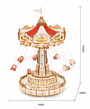 Load image into Gallery viewer, Electro-Mechanical Wooden Puzzle: Swing Ride