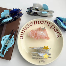 Load image into Gallery viewer, Seahorse & Conch Hair Clip, Ocean Inspired Acetate Hair Claw: Jellyfish