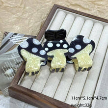 Load image into Gallery viewer, Creative Colorful Triple Mushroom Large Hair Claws: Red