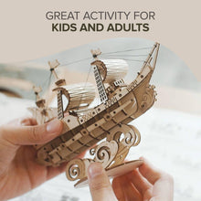Load image into Gallery viewer, 3D Laser Cut Wooden Puzzle: Sailing Ship
