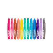 Load image into Gallery viewer, Rainbow Sparkle Metallic Gel Crayons
