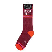 Load image into Gallery viewer, Book Slut Gym Crew Socks - Funny Gift for Book Lovers
