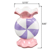 Load image into Gallery viewer, Pink &amp; Purple Peppermint Ceramic Vase
