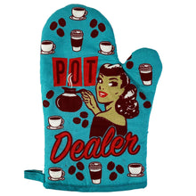 Load image into Gallery viewer, Pot Dealer Oven Mitt Funny Pot 420 Weed Marijuana CBD Gag: Blue / Oven Mitt
