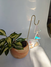Load image into Gallery viewer, Plant Jewelry Pick: Iridescent Triangles for Houseplants
