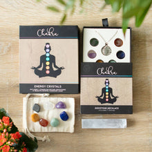 Load image into Gallery viewer, Chakra Gemstone Crystal Healing Necklace Kit
