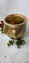 Load image into Gallery viewer, Concrete Lady Boob Pot Drain hole | Breast | Airplant Nipple: Navy/pink/rose gold foil / No drain hole
