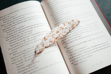 Load image into Gallery viewer, Feather Resin Bookmark: Dége Teal
