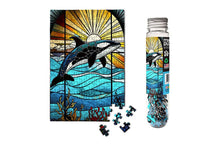 Load image into Gallery viewer, Stained Glass Orca - Marine Life
