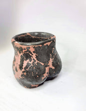 Load image into Gallery viewer, Concrete Lady Booty Pot | Butt Cheek Planter | Drain hole: Green/dark green/ gold
