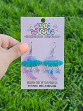 Load image into Gallery viewer, Iridescent Space Ship Earrings
