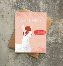 Load image into Gallery viewer, Bowie Llama Birthday Card
