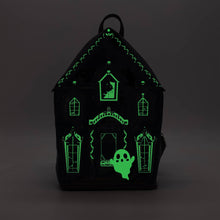 Load image into Gallery viewer, SALE! GLOW-IN-THE-DARK Haunted House Backpack 👻🏚️
