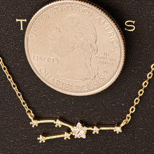 Load image into Gallery viewer, Secret Box Taurus Constellation Necklace: GD
