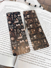 Load image into Gallery viewer, Dark Library Bookmark Set - Skull Bookshelf, Moon Witch: Soft Touch Matte / Skull Bookshelf
