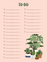 Load image into Gallery viewer, Monstera Plants To-Do Notepad
