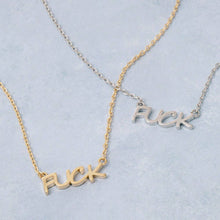 Load image into Gallery viewer, Fuck Pendant Necklace: RH
