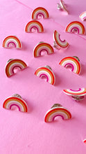 Load image into Gallery viewer, Lesbian Rainbow PRIDE Flag Pin
