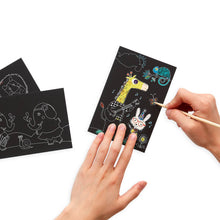 Load image into Gallery viewer, Mini Scratch &amp; Scribble Art Kit: Safari Party
