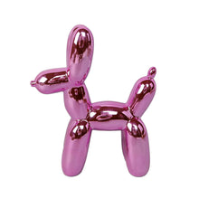 Load image into Gallery viewer, 10.5" Metallic Pink Balloon Dog Sculpture
