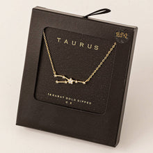 Load image into Gallery viewer, Secret Box Taurus Constellation Necklace: GD
