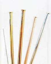 Load image into Gallery viewer, Reusable Straw - 6 pc Set: Nip Slip Pastel
