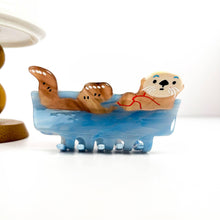 Load image into Gallery viewer, Cute Otter Hair Clip, Animal Claw Clip: A
