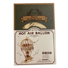 Load image into Gallery viewer, 3D Laser Cut Wooden Puzzle: Hot Air Balloon
