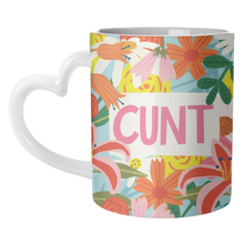 Load image into Gallery viewer, Mugs 'Funny Humour Cunt Design': Mug Colour Inner &amp; Handle 11oz - Orange
