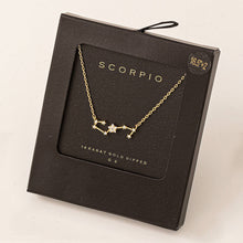 Load image into Gallery viewer, Secret Box Scorpio Constellation Necklace: GD
